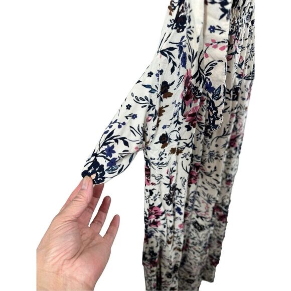 Band of Gypsies Floral Cold Shoulder Long Sleeve Maxi Dress Size XS - Picture 12 of 12